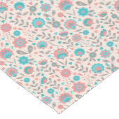 Aquamarines u. korallenrotes kurzer tischläufer (Ecke)