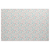 Aquamarines u. korallenrotes stoff (Fat Quarter (45,7 x 55,9 cm))