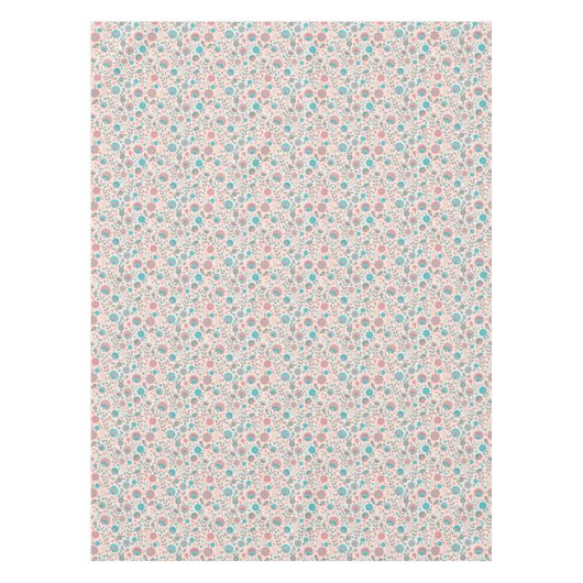 Aquamarines u. korallenrotes tischdecke (Vorderseite)