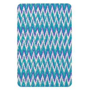 Aquamarines und Amethyst iKat Zickzackmuster Magnet