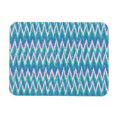 Aquamarines und Amethyst iKat ZigZag-Muster Magnet (Horizontal)