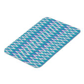 Aquamarines und Amethyst iKat ZigZag-Muster Magnet (Linke Seite)