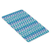 Aquamarines und Amethyst iKat ZigZag-Muster Magnet (Rechte Seite)