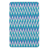 Aquamarines und Amethyst iKat ZigZag-Muster Magnet (Vertikal)