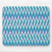 Aquamarines und Amethyst iKat ZigZag-Muster Mousepad (Vorne)