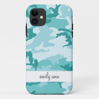 Aquamarines und Aquamarine städtisches Camoflage Case-Mate iPhone Hülle