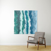 Aquamarines und blaues türkisfarbenes Wasser Wandteppich (Beispiel (Horizontal))