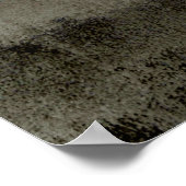 aquamarines und braunes Abstraktes Kunstposter "in Poster (Ecke)