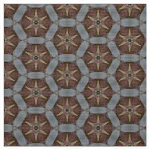 Aquamarines und braunes Upholstergewebe Stoff