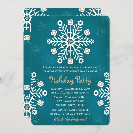 Aquamarines und einladung (Vorne/Hinten)