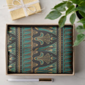 Aquamarines und Gold Art Decoupage Tissue Paper Seidenpapier (Geschenk)