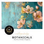 Aquamarines und goldblütiges Gewebe Seidenpapier