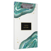 Aquamarines und Imitat-Gold Geode Klemmbrett (Rechts)