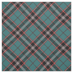 Aquamarines und Kariertes Muster Vintag Tartan Fab Stoff
