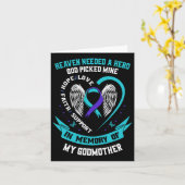 Aquamarines und Lila Ribbon Suizidbewusstsein Shir Karte (Gelbe Blume)