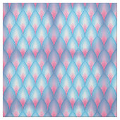 Aquamarines und rosa Blumenblatt-Muster Stoff (Muster)