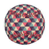 Aquamarines und rosa Dreieck Baseball (Vorderseite)