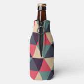 Aquamarines und rosa Dreieck Flaschenkühler (Flasche Rückseite)