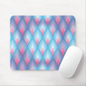 Aquamarines und rosa Petrolmuster Mousepad (Mit Mouse)