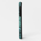 Aquamarines und schwarzes iPhone 5 Case-Mate Selte Hülle (Hinten/Links)