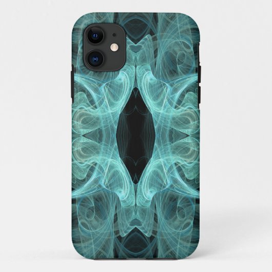 Aquamarines und schwarzes iPhone 5 Case-Mate Selte Hülle (Rückseite)