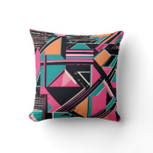 aquamarines und senffarbenes geometrisches Muster