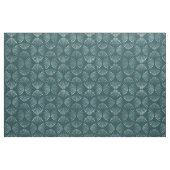 Aquamarines und silberes Art-Déco-Lüftermuster Stoff (Fat Quarter (45,7 x 55,9 cm))