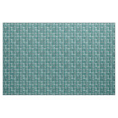 Aquamarines und silberes Design der Muschel Stoff (Yard (91,4 cm))