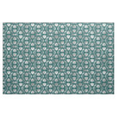 Aquamarines und silberes Design der Muschel Stoff (Fat Quarter (45,7 x 55,9 cm))