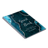 Aquamarines und Silver Agate 16 . Geburtstag Gäste Notizblock (Rechte Seite)