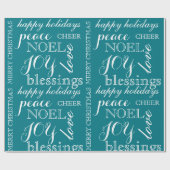 Aquamarines und weißes geschenkpapier (Flach)