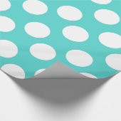 Aquamarines und weißes geschenkpapier (Ecke)