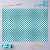 Aquamarines und weißes Polka-Dot-Papier Seidenpapier (Basteln)