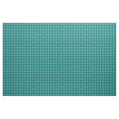 Aquamarines und weißes Schneeflockenmuster Stoff (Yard (91,4 cm))