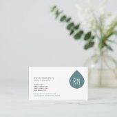 Aquamarines Visitenkarte (Stehend Vorderseite)