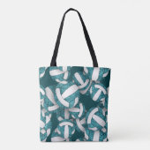 aquamarines Volleyballspiel am Ende der Saison Tasche (Rückseite)