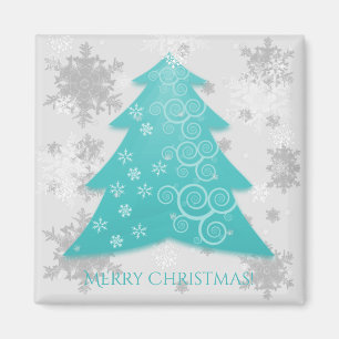 Aquamarines Weihnachtsbaummagnet Magnet