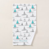 Aquamarines Weihnachtsbaummuster#5 ID1009 Badhandtuch Set (Handtuch)