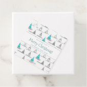 Aquamarines Weihnachtsbaummuster#5 ID1009 Geschenkanhänger (Beispiel)