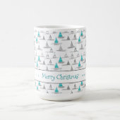 Aquamarines Weihnachtsbaummuster#5 ID1009 Kaffeetasse (Mittel)