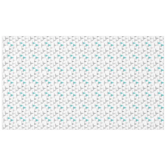 Aquamarines Weihnachtsbaummuster#5 ID1009 Tischdecke (Vorderseite (Horizontal))