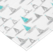 Aquamarines Weihnachtsbaummuster#5 ID1009 Tischdecke (Schrägansicht)