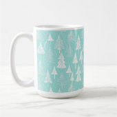 Aquamarines Weihnachtsbaummuster#6 ID1009 Kaffeetasse (Links)