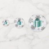 Aquamarines Weihnachtsgeschenk Confetti Konfetti (Rückseiten)