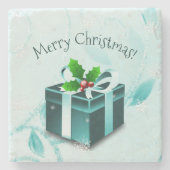 Aquamarines Weihnachtsgeschenk Stone Untersetzer (Vorderseite)