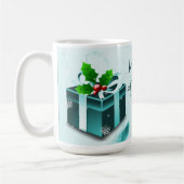 Aquamarines Weihnachtsgeschenk Tasse (Links)
