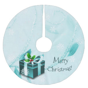 Aquamarines Weihnachtsgeschenk Treppenhaus Polyester Weihnachtsbaumdecke
