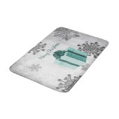 Aquamarines Weihnachtsgeschenk Urlaub Bath Mat Badematte (Schrägansicht)