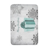 Aquamarines Weihnachtsgeschenk Urlaub Bath Mat Badematte (Vorderseite Vertikal)