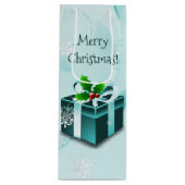 Aquamarines Weihnachtsgeschenk Weinbeutel Geschenktüte Für Weinflaschen (Vorderseite)